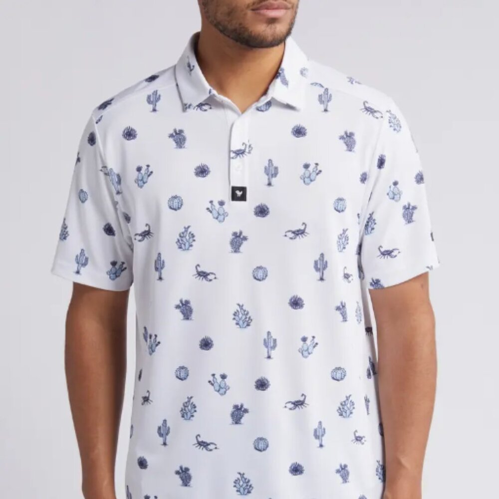 NWT Men’s Bad Birdie Deserted Pique Golf Polo – Small